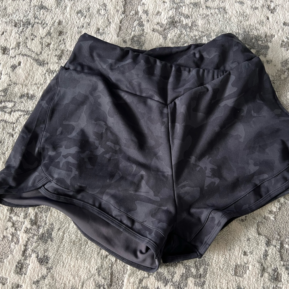 Womens cross high waisted shorts